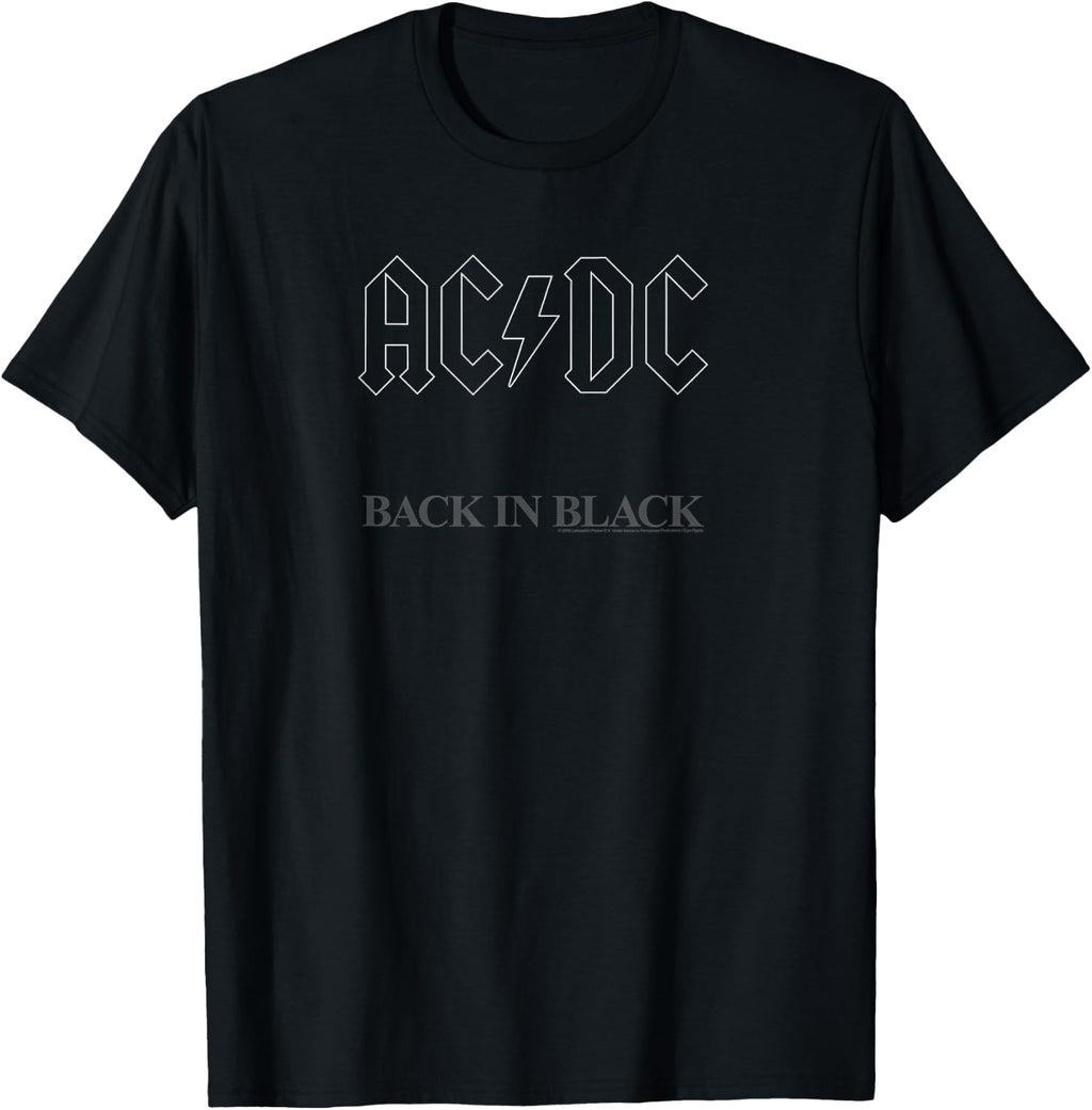 AC/DC - Back in Black Album Artwork Short Sleeve T-Shirt product image 1