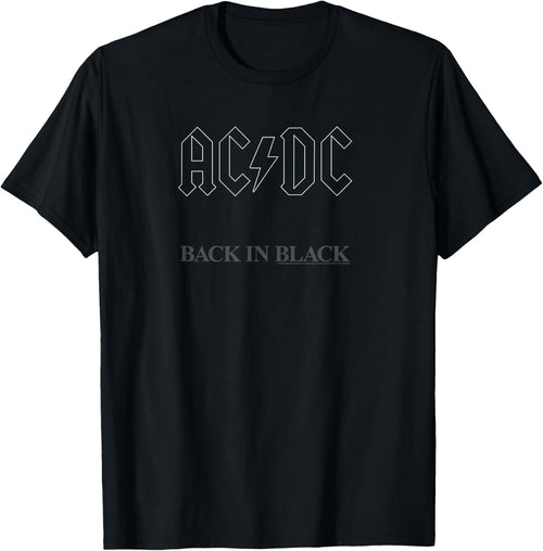 AC/DC - Back in Black Album Artwork Short Sleeve T-Shirt product image 1