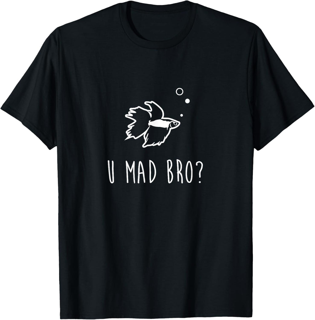 Betta Fish Shirt, U Mad Bro Funny Cute Pet Owner Gift product image 1