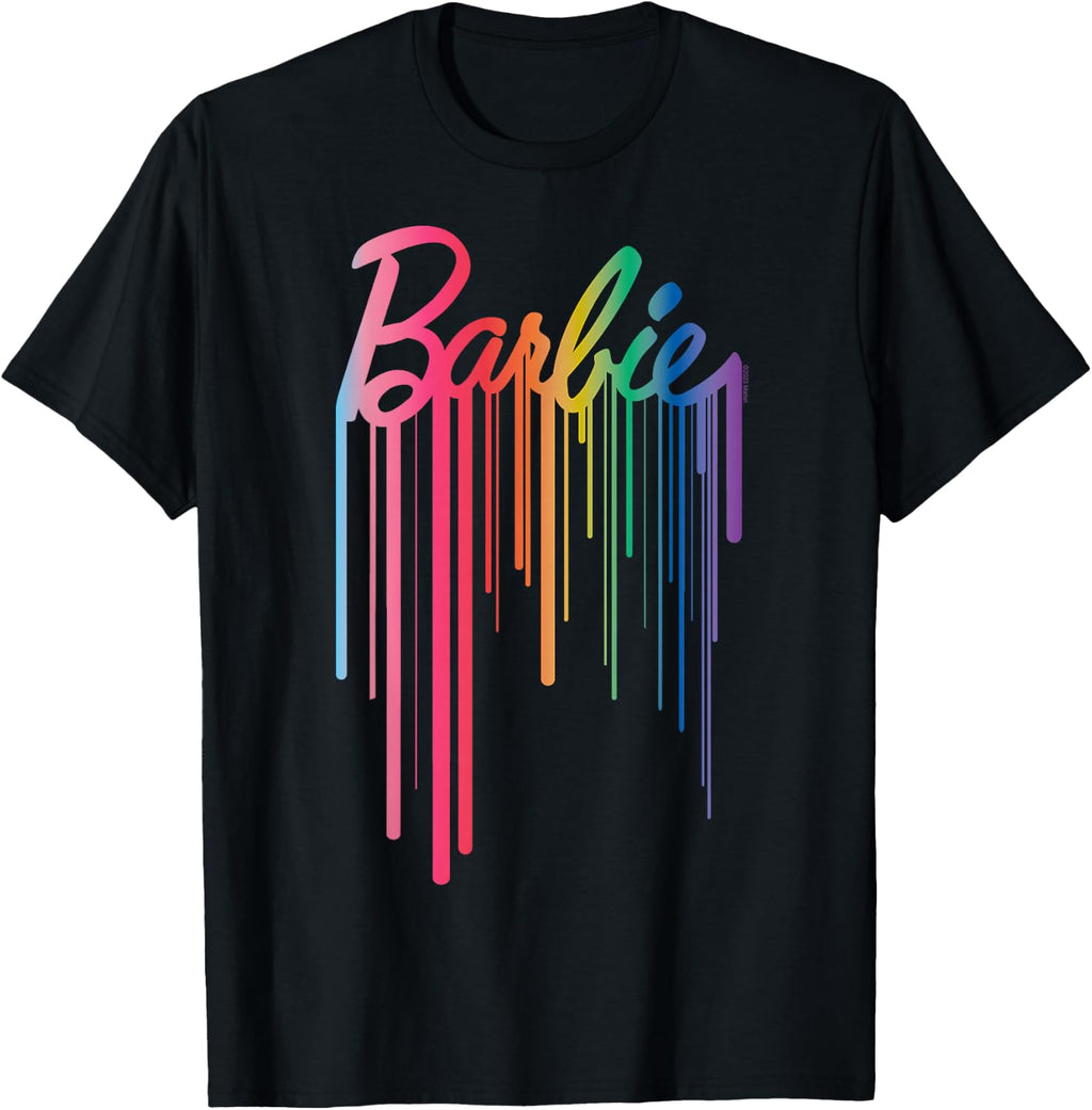 Barbie - Logo Rainbow Drip T-Shirt product image 1