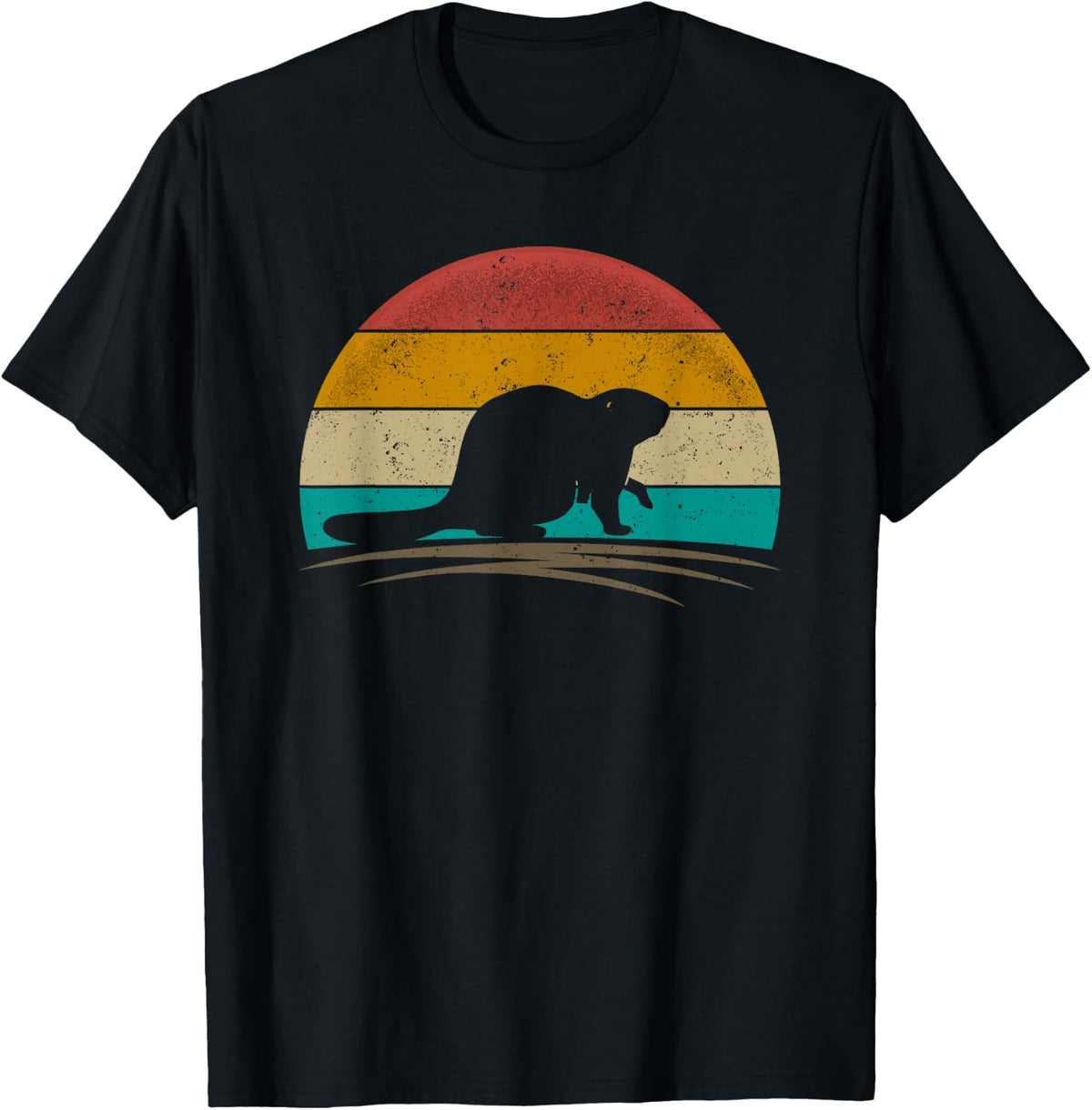 Beaver Retro Vintage Castor Rodent Animal Lover T-Shirt product image 1