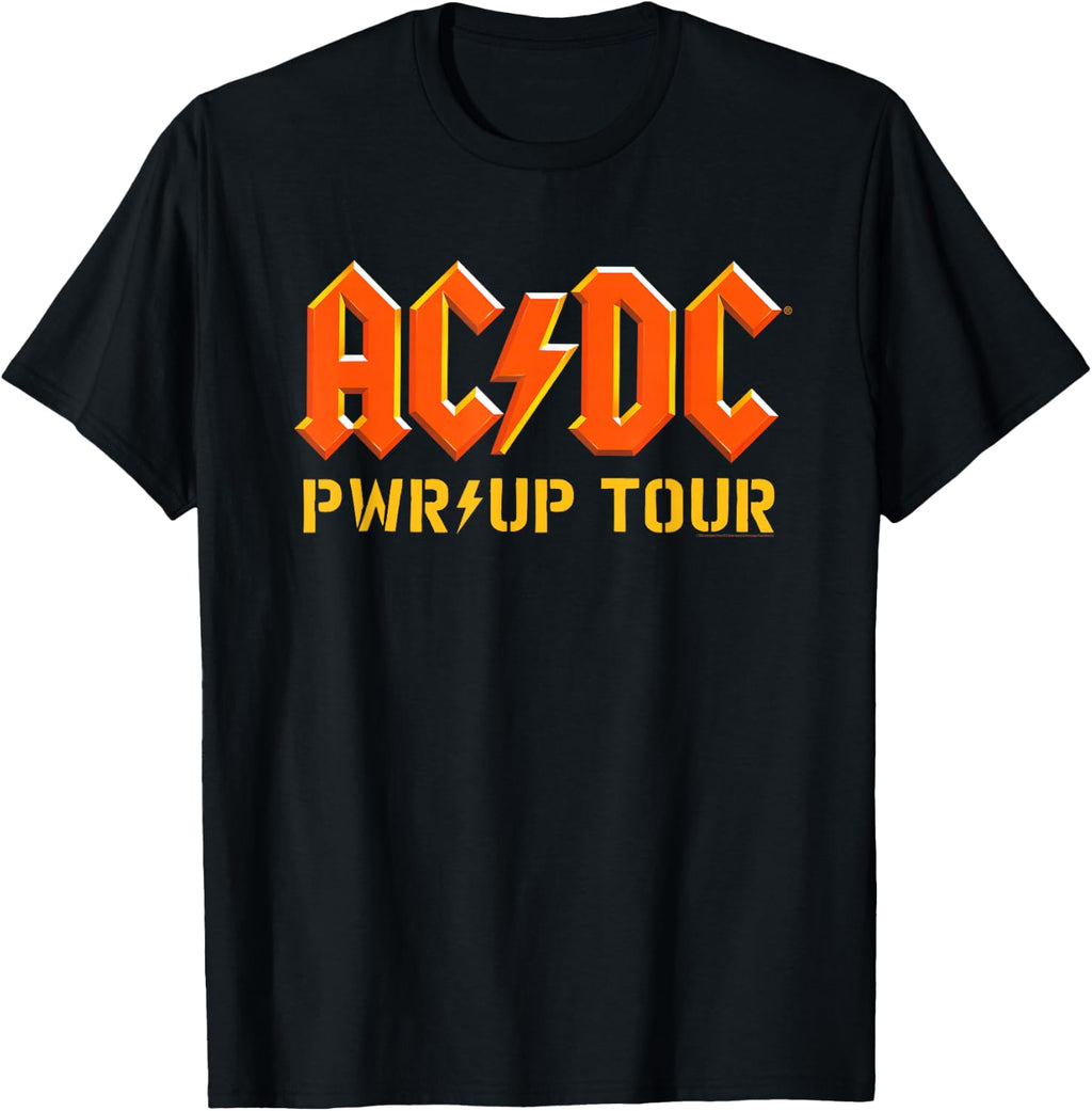 AC/DC PWR UP Tour T-Shirt - Unisex-Adults, Black, Small product image 1