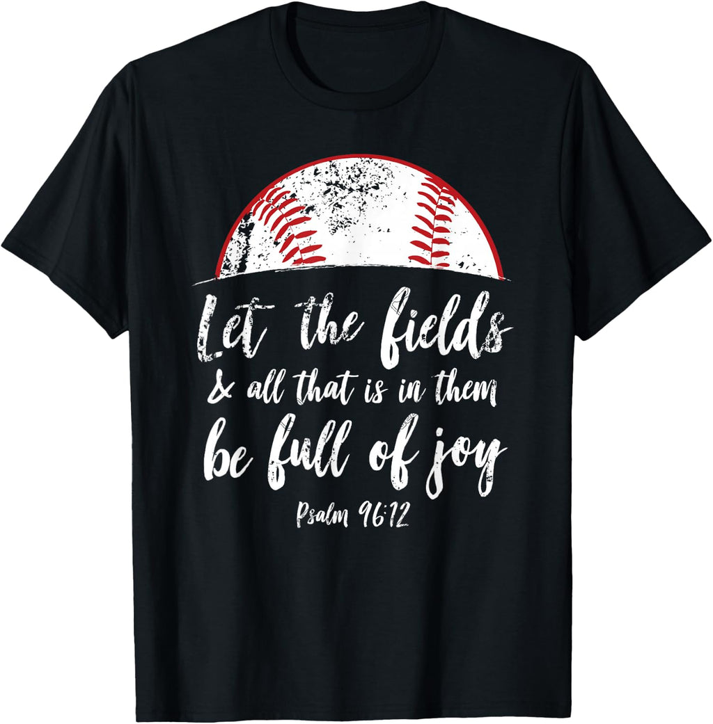 Baseball Bible Verse Shirt Cute Christian Psalm 96 Gift product image 1
