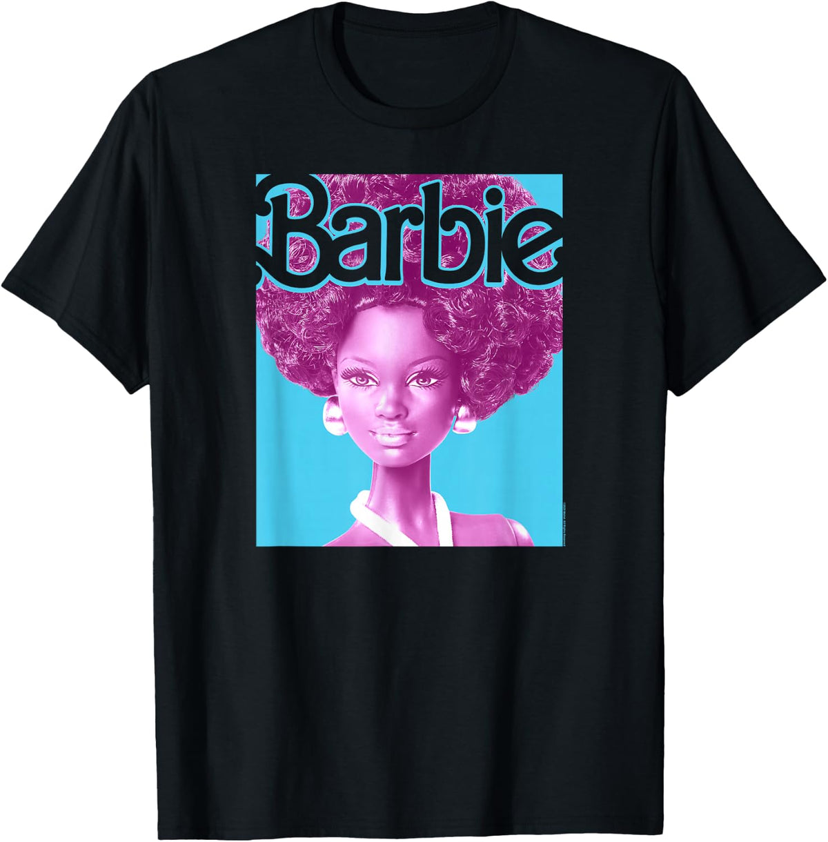 Barbie Afro Doll Classic Fit T-Shirt: Adult Round Neck product image 1