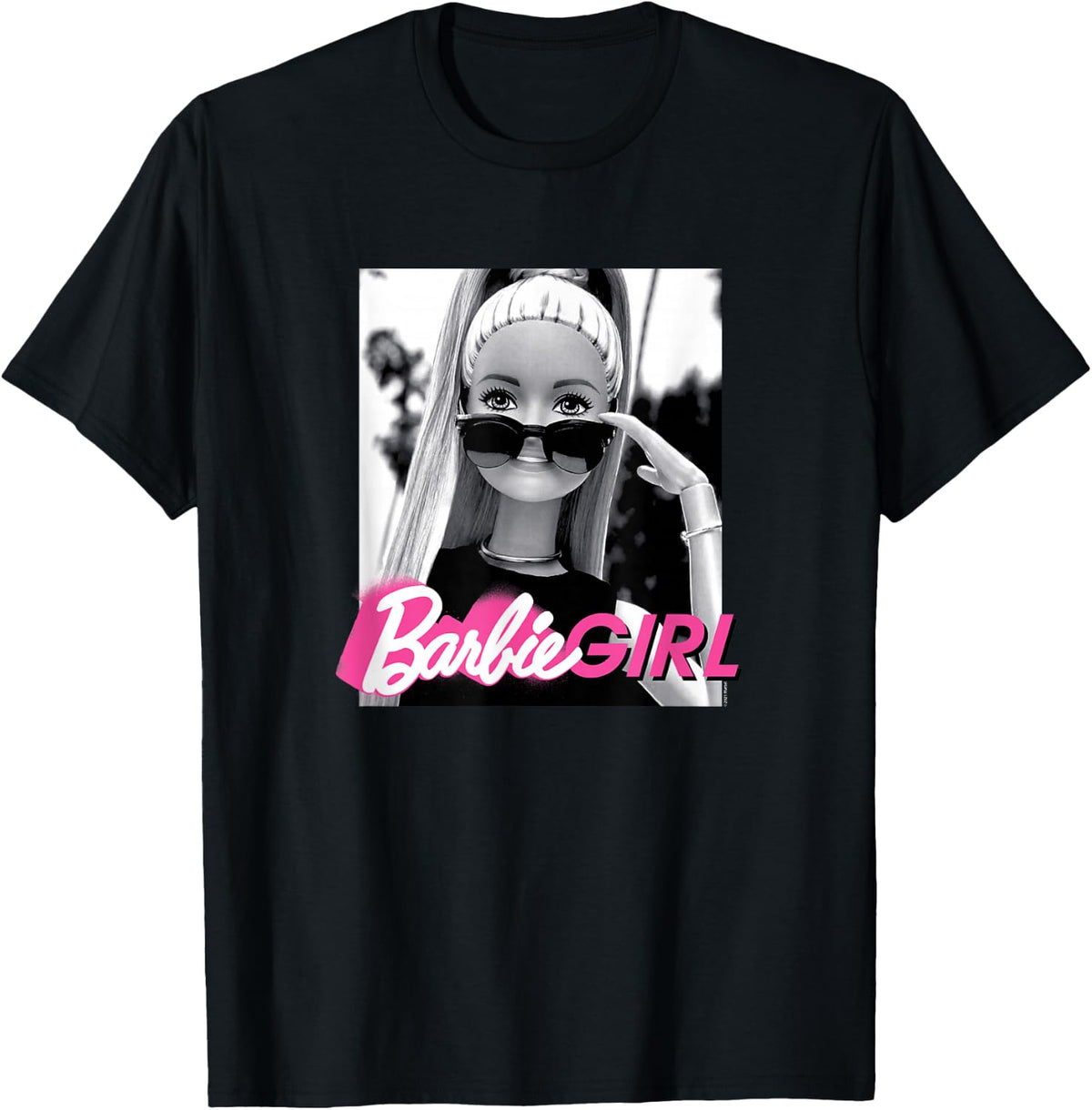 Barbie Girl Classic Fit T-Shirt - Black Cotton & Polyester product image 1