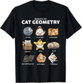 Basics of Cat Geometry Funny Shapes Design T-Shirt product image 1