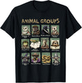 Animal Groups Unveiled - Educational Wildlife Design T-Shirt product image 1