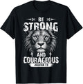 Be Strong and Courageous Lion Joshua 1:9 Christian Art product image 1
